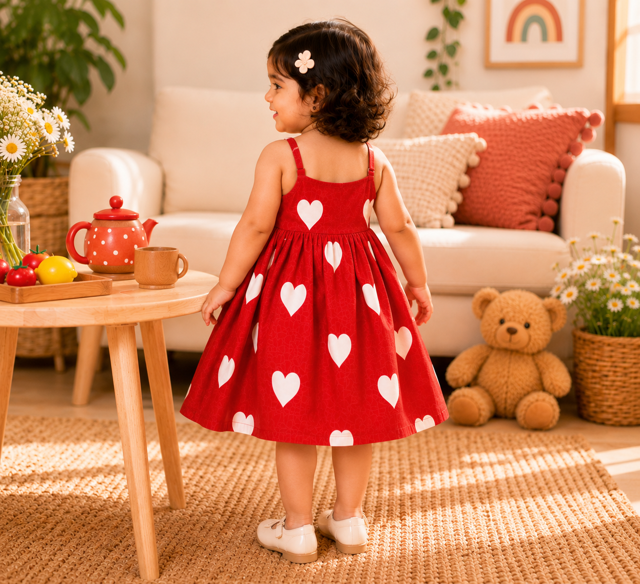 Red Heart Toddler Twirl Dress