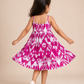 Pink Twirl Ikat Dress