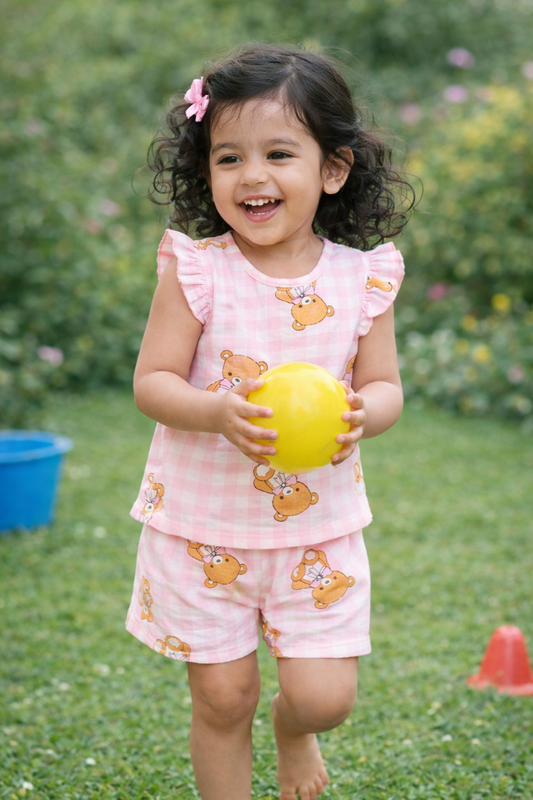 Girls Pink Dress – Soft & Elegant Kidswear