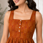 Amber Glow Gathered Maternity Maxi Dress| Nursing Access