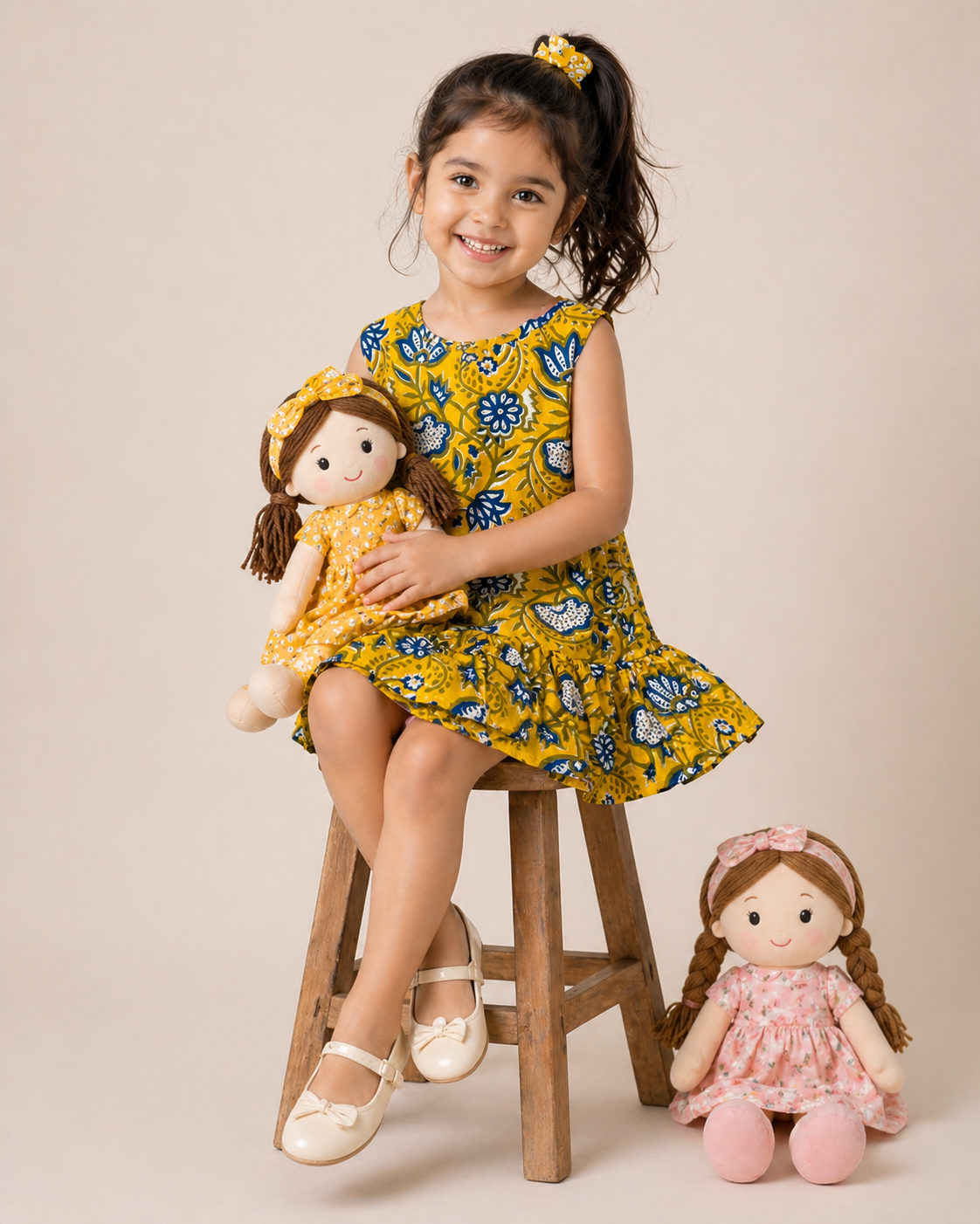 Sunshine Bloom Ruffle Dress