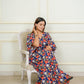 Ocean blue maternity kaftan