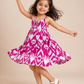 Pink Twirl Ikat Dress