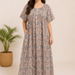 Paisley Print Maternity Home Dress