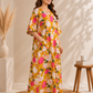 Mustard Floral Home Dress