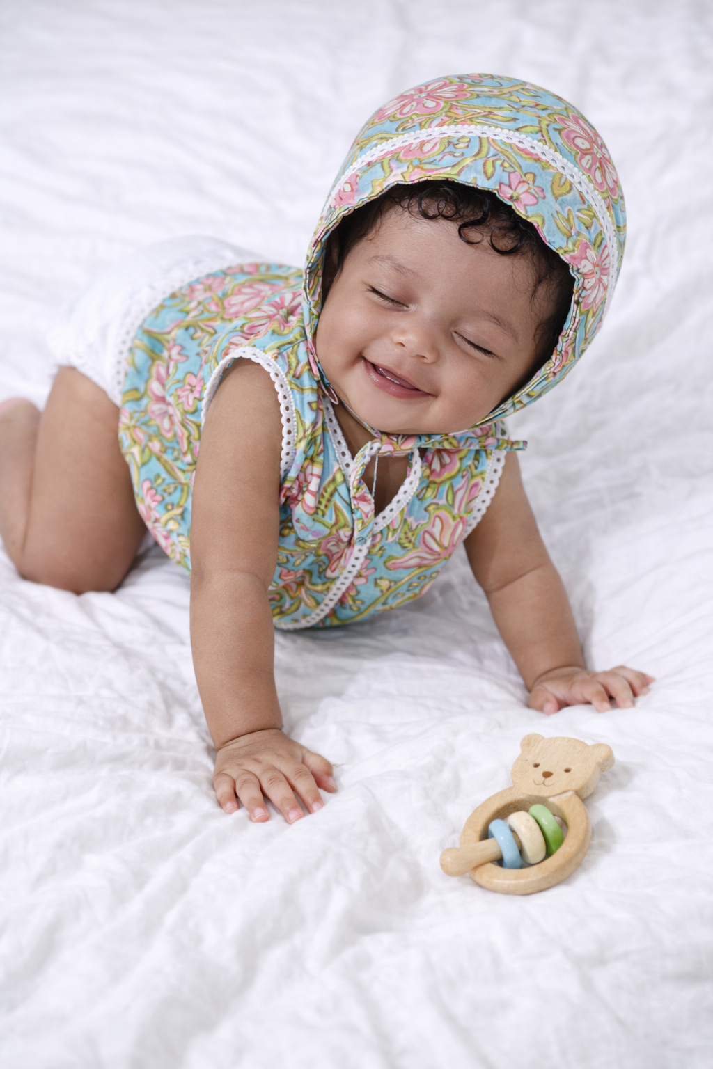Pink Nursing Kaftan & Jaipur Floral Baby Outfit