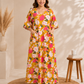 Mustard Floral Home Dress