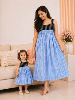 Lavender Bloom Mommy & Me Matching Dress Set