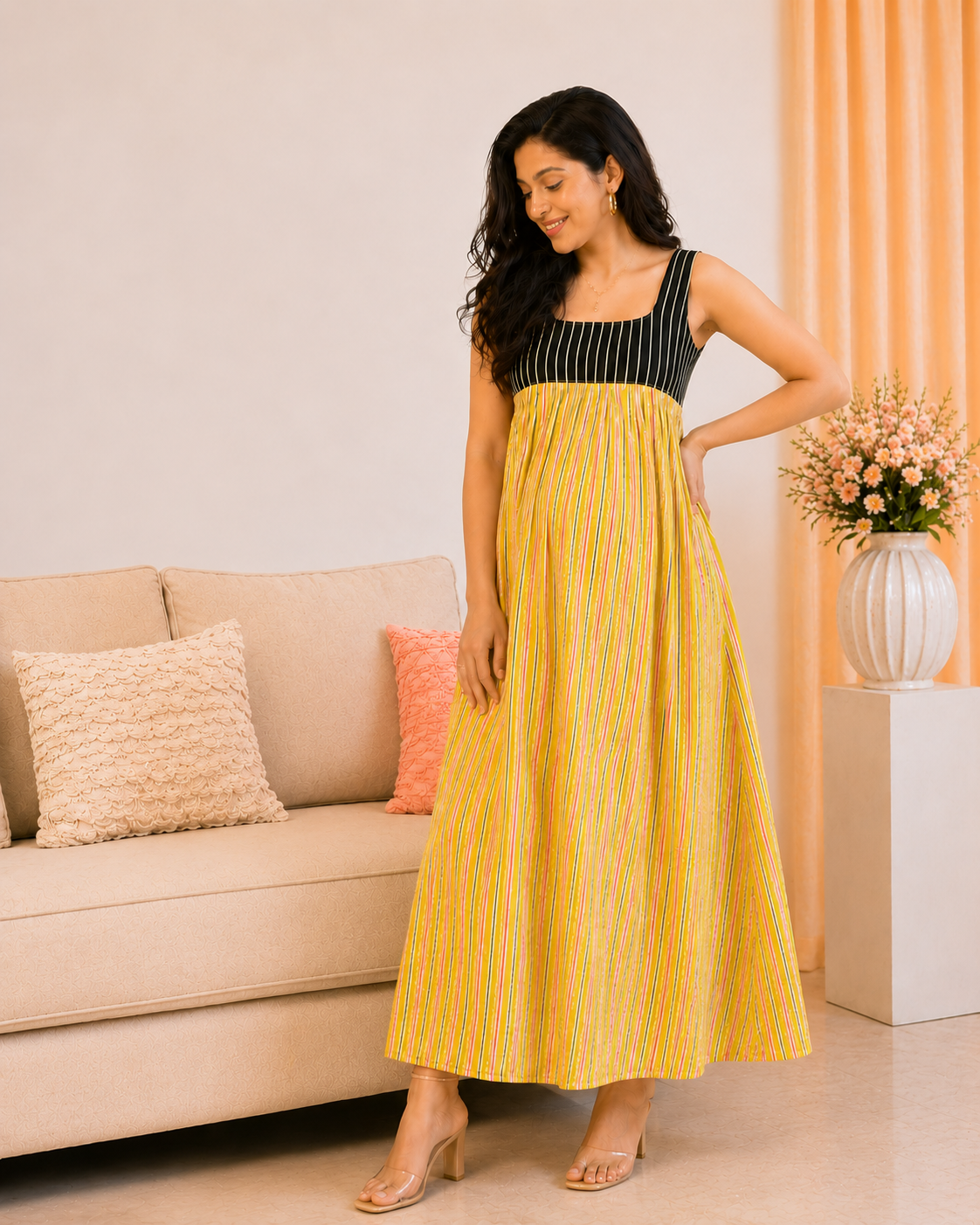 Sunshine Bloom Maxi Dress