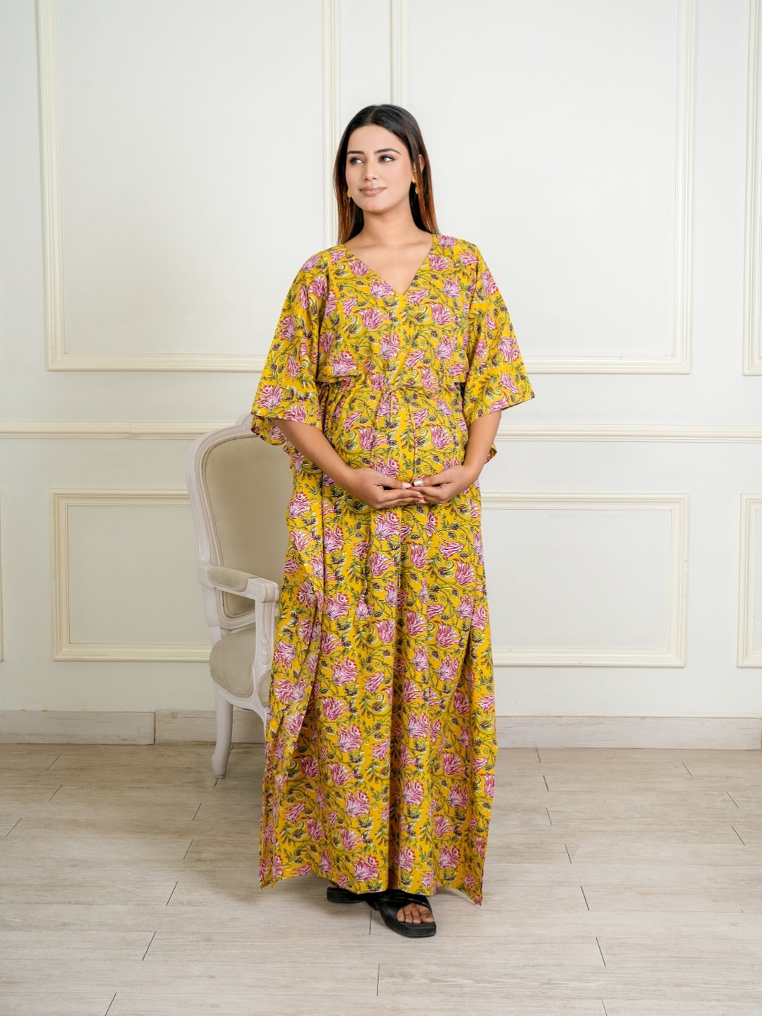 Sunshine yellow maternity Kaftan