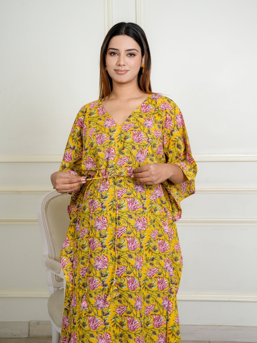 Sunshine yellow maternity Kaftan