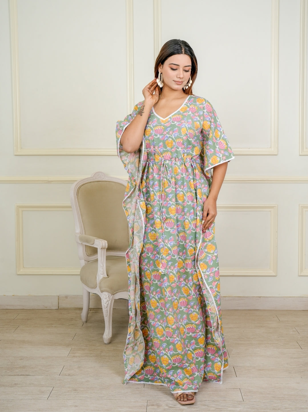 Sage Bloom – Signature Mother & Baby Matching Luxury Cotton Set