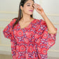 cherry red maternity Kaftan