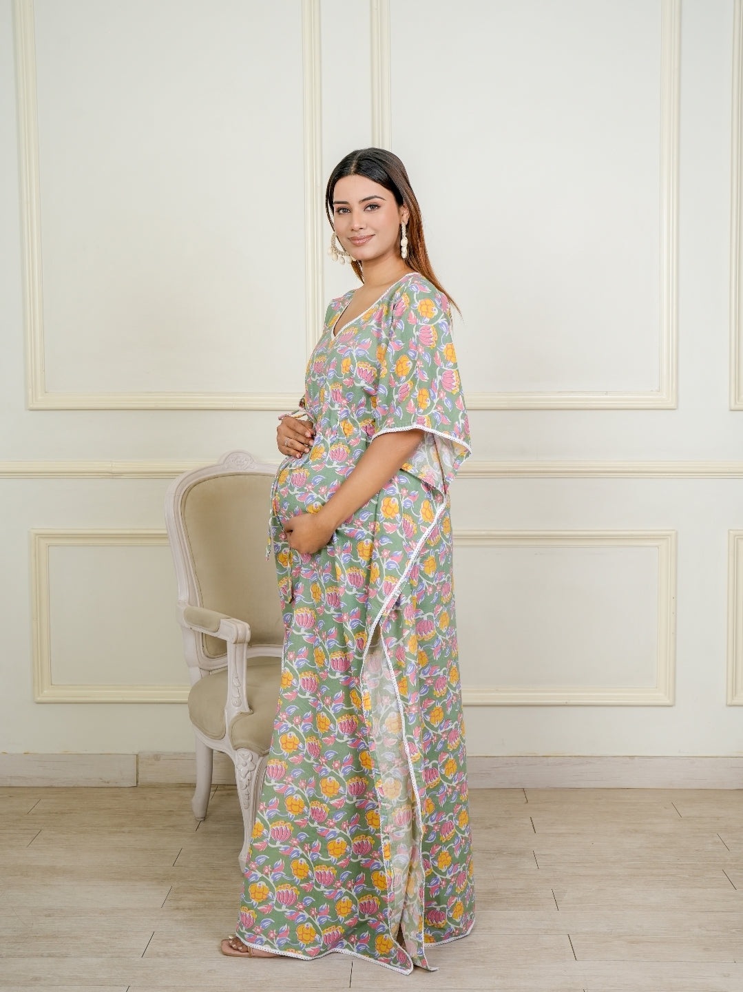 Sage Bloom – Signature Mother & Baby Matching Luxury Cotton Set