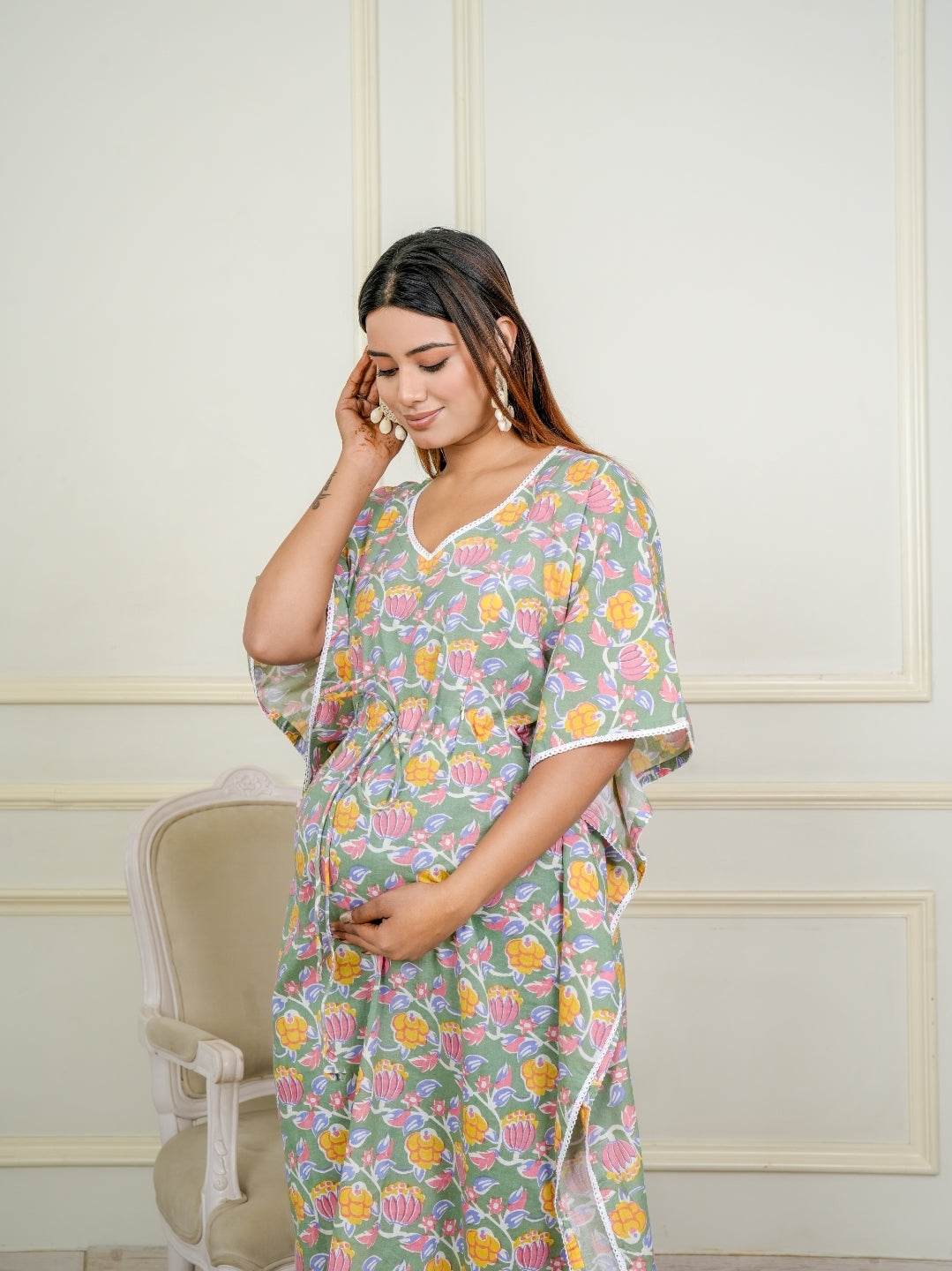 Sage Bloom – Signature Mother & Baby Matching Luxury Cotton Set