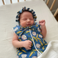 Turquoise Kaftan & Blue Botanical Baby Set