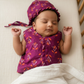 Pink Nursing Kaftan & Royal Magenta Baby Outfit