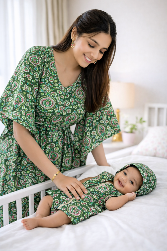 Nature’s Nurture – Mother & Baby Matching Luxury Cotton Set