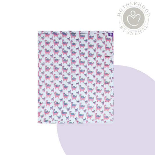 Baby Nappy Changing Mat – Pink Dino Print