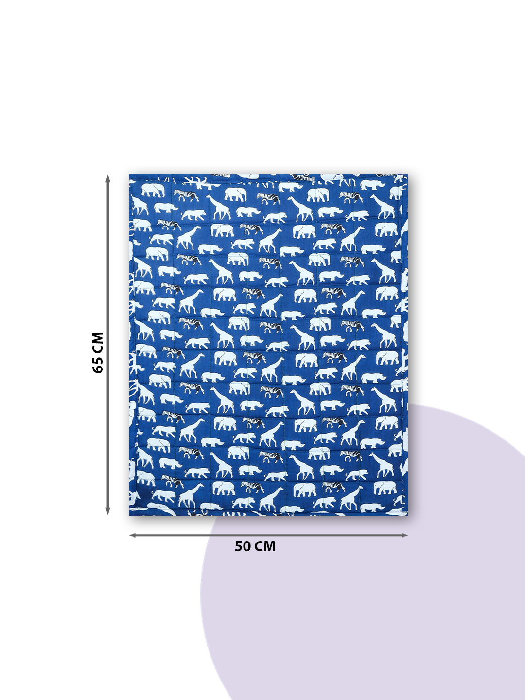 Cotton Baby Nappy Changing Mat Combo – Pack of 3 (Blue + Lavender Peach Car + Teal Dino)