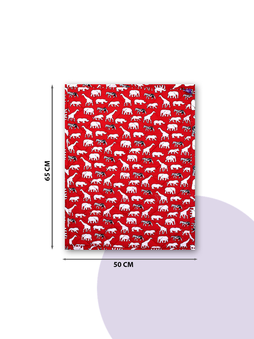 Cotton Baby Nappy Changing Mat Combo – Pack of 3 (Red + Lavender Peach Car + Teal Dino)