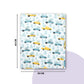 Cotton Baby Nappy Changing Mat Combo – Pack of 3 (Lavender Peach Car + Teal Yellow Car + Teal Dino)