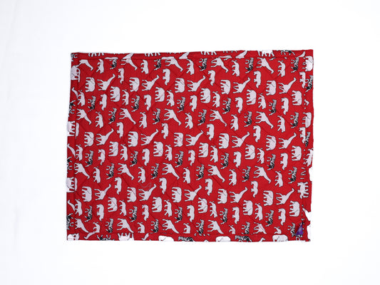 Cotton Baby Nappy Changing Mat Combo – Pack of 3 (Red + Blue + Grey Yellow Cat