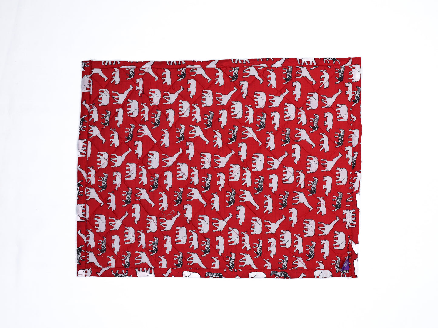 Baby Nappy Changing Mat Combo – Pack of 2 (Sky Blue Teddy + Red)