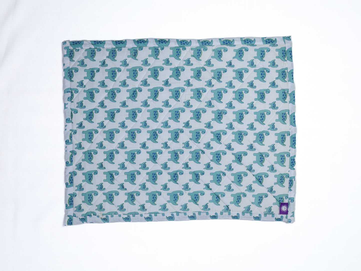 Cotton Baby Nappy Changing Mat Combo – Pack of 3 (Pink Dino + Teal Dino + Lavender Peach Car)