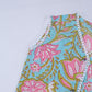 Floral Block Print Baby Vest and Bonnet