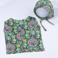 Nature’s Nurture – Newborn Cotton Dress & Bonnet Set