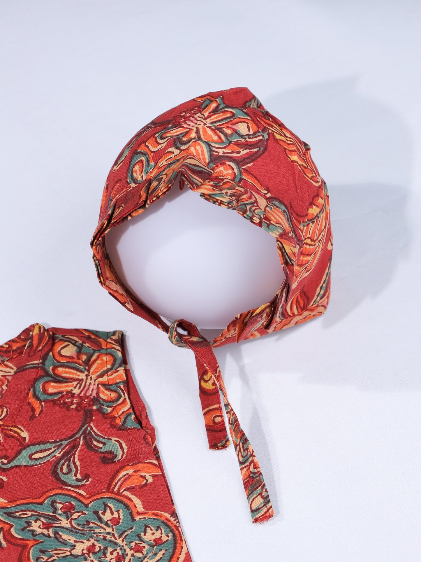 Indian Kalamkari Print Newborn Outfit