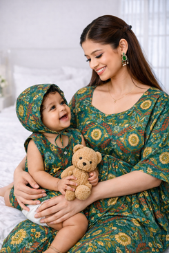 Green Bloom Kaftan