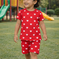 Unisex Kids Red Outfit – Bold & Comfortable
