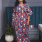 Ocean blue maternity kaftan