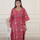 cherry red maternity Kaftan