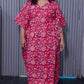 cherry red maternity Kaftan